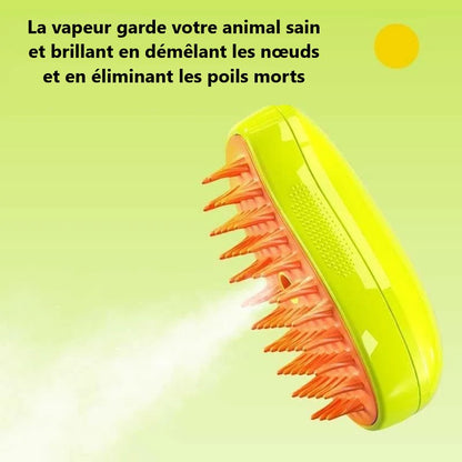 Brosse à vapeur pour animaux